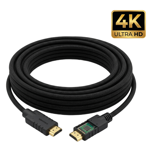 Cable HDMI Activo 4K a 60Hz | HDR, Triple Blindaje, K-Lock | CA-HM (20 mts / 66 ft)