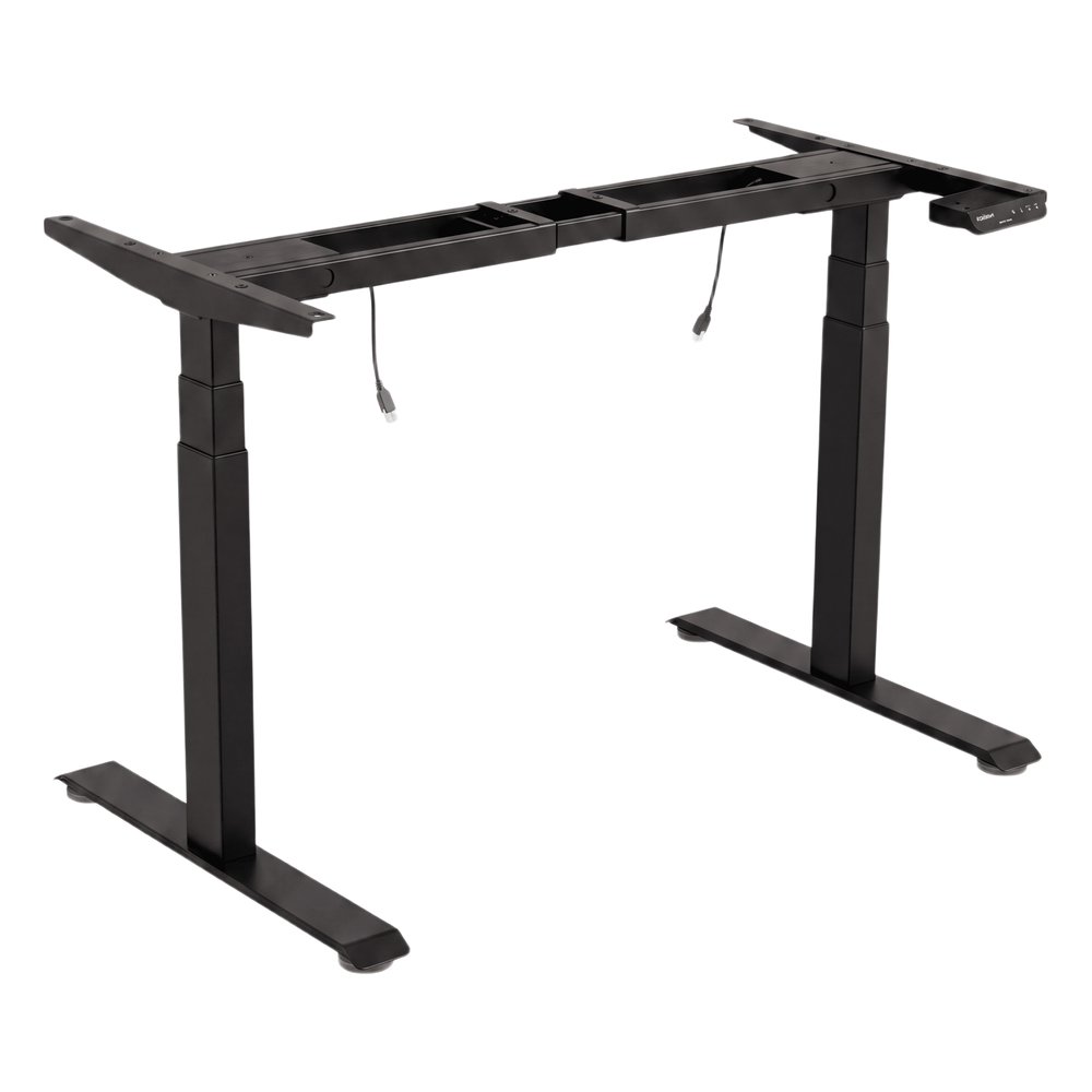 Base de Escritorio Motorizado Profesional / Altura Ajustable 60-125cm / Estructura Estable / Funcionamiento Suave / 3 Preset de Posiciones / Color Negro / Soporta hasta 100Kg de carga