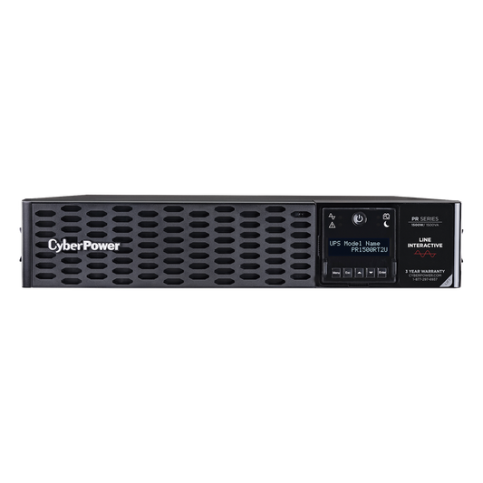 UPS de 1500 VA/1500 W, Topología Línea Interactiva, Entrada 120 Vca NEMA 5-15P, Onda Senoidal Pura, Torre o Rack 2 UR, Con 8 Tomas NEMA 5-15R