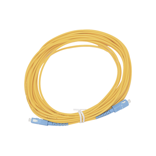 Jumper de Fibra Óptica Simplex, Monomodo, con Conectores SC/UPC-SC/UPC, de 10 Metros (32.81 Pies)