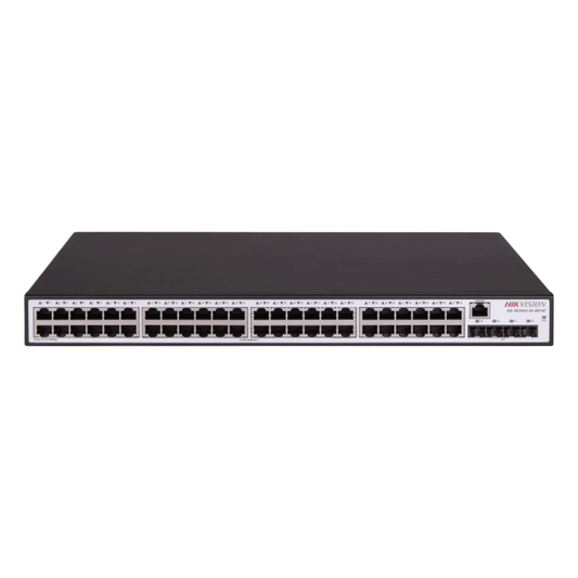 Switch Gigabit / Administrable / 48 Puertos 1000 Mbps / 4 Puertos SFP / Configuración Nube Hik-PartnerPro / Soporta IGMP