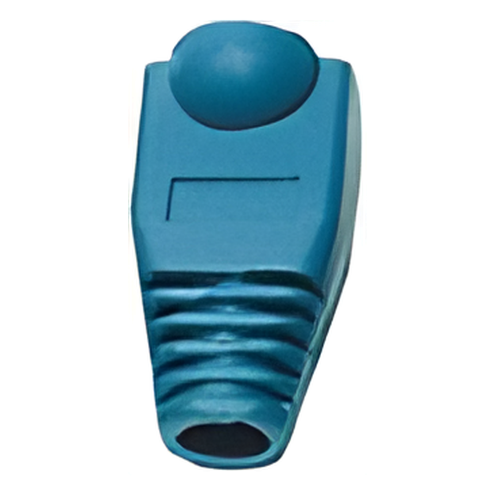 Bota Plástica para Protección de Plug RJ45, Color Azul