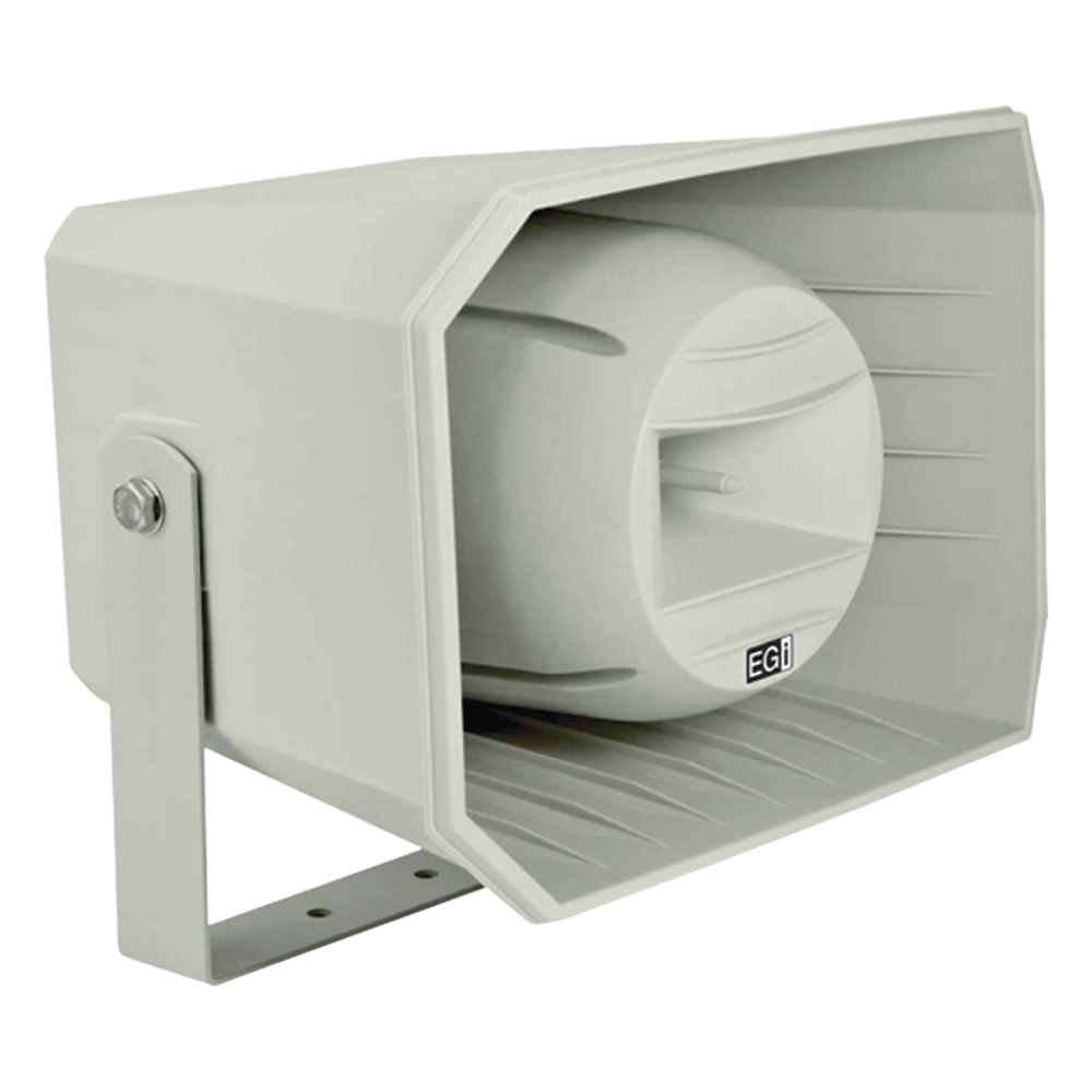 Bocina HiFi PoE Ethernet IP, de 2 vias 30W, grado de protección IP66 Gris Claro
