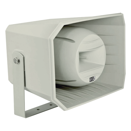 Bocina HiFi PoE Ethernet IP, de 2 vias 30W, grado de protección IP66 Gris Claro