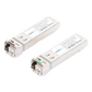 Transceptores Ópticos Industriales Bidireccionales SFP+ (Mini-Gbic) / Monomodo 1270 & 1330 nm / 10 Gbps / 10GBASE / Conector LC/UPC Simplex / DDM / Hasta 3 km / 2 Piezas