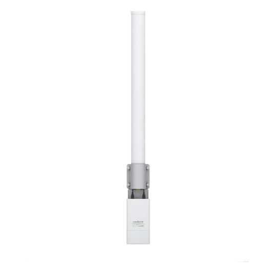 Antena omnidireccional, potente cobertura de 360°, doble polaridad MIMO 2x2, frecuencia 5 GHz (5.45-5.85 GHz) de 13 dBi