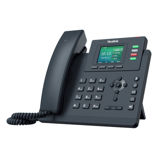 Teléfono IP Empresarial Yealink SIP-T33G con Doble Puerto Gigabit Ethernet y 4 Líneas SIP