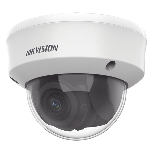 Domo TURBOHD 2 Megapixel (1080p) / Lente Varifical 2.7 a 13.5 mm / 40 mts IR EXIR / Exterior IP67 / IK10 / dWDR / Ultra Baja Iluminación / 12 Vcc
