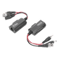 Kit de transceptores activos, envía alimentación 12V/24Vcc/AC, video y audio a una distancia de hasta 150 m en 4K para aplicaciones de video por UTP Cat 5e / 6 en alta definición.