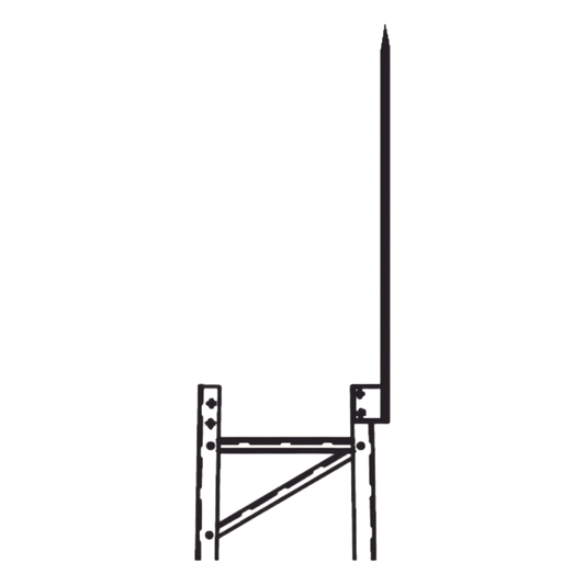 Punta Pararrayo Maciza para Estructura de Torre TITAN.