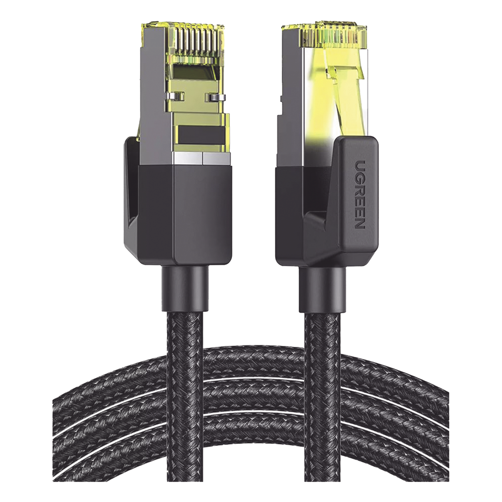 Cable Ethernet Cat7 CLASS F/FTP Redondo con Malla de Nylon 1 Metro (3.28 Pies)
