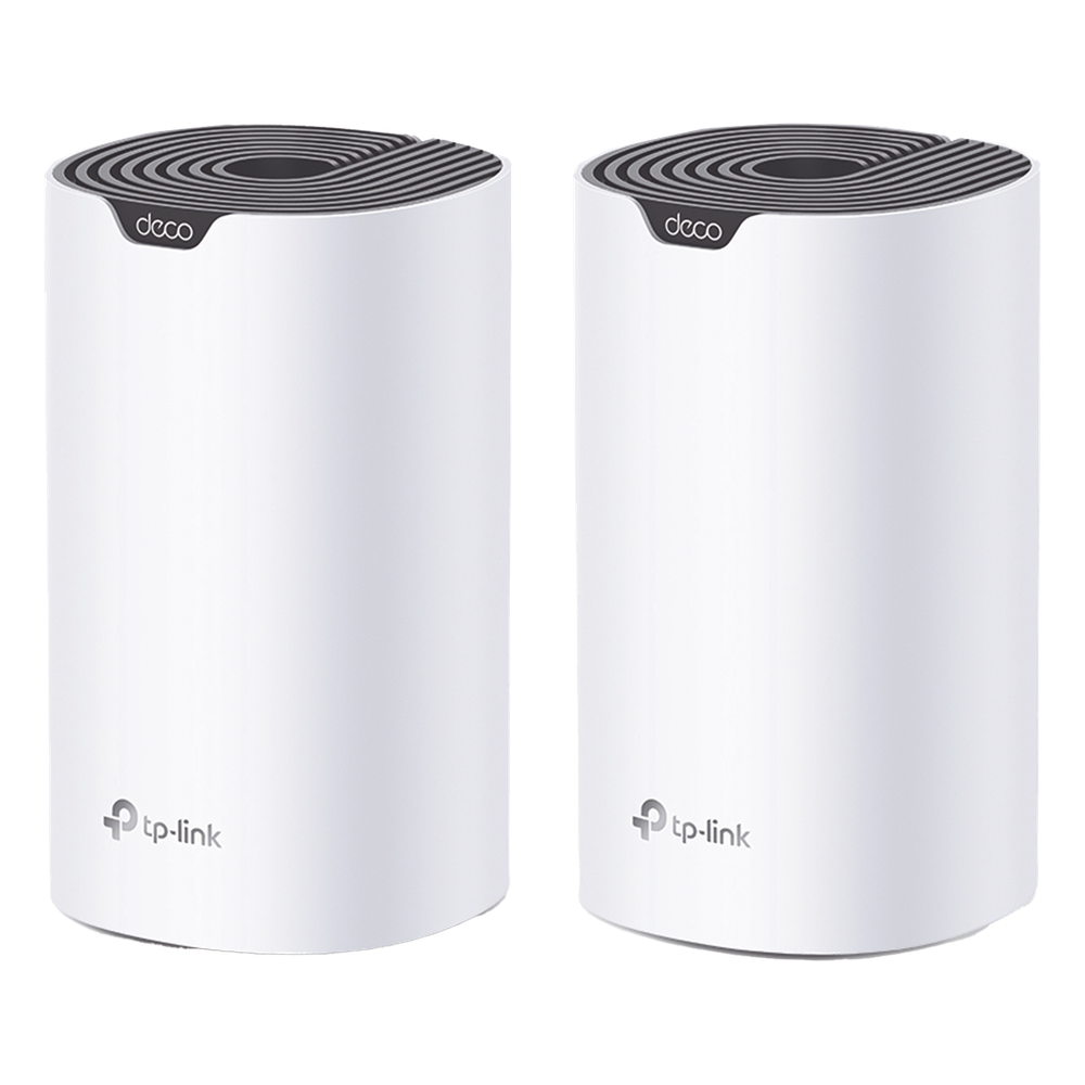Kit 2 Routers Inalámbricos MESH Interior para Hogar / Doble Banda Wi-Fi 5 AC1900 Mbps / 3 Puerto Gigabit WAN/LAN / 3 Antenas Internas / Administración Mediante la App Deco (iOS, Android)