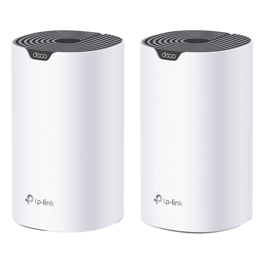 Kit 2 Routers Inalámbricos MESH Interior para Hogar / Doble Banda Wi-Fi 5 AC1900 Mbps / 3 Puerto Gigabit WAN/LAN / 3 Antenas Internas / Administración Mediante la App Deco (iOS, Android)