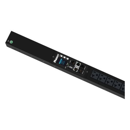PDU G6 Monitoreable (MI) para Distribución de Energía, Enchufe de Entrada NEMA 5-15P, Con 16 Salidas NEMA 5-20R, de Instalación Vertical, 120 Vca, 15 Amp