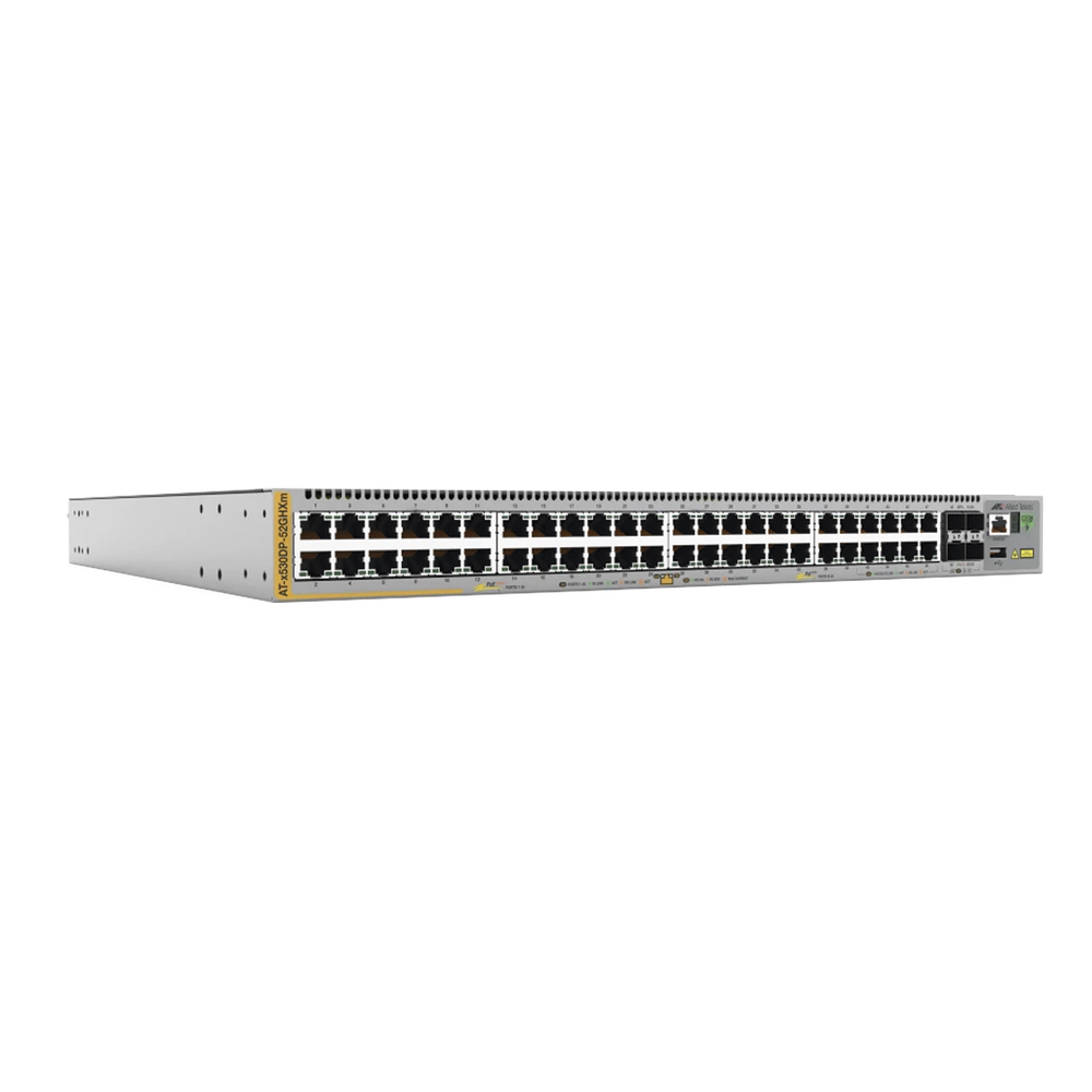 Switch Stack Capa3 40 puertos Gigabit, 8 puertos Miltigigabit 100/1G/2.5G/5G PoE++, Fuente redundante