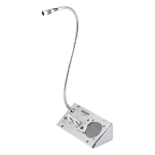 Sistema de Intercomunicación | Ideal para Ventanillas | Audio de voz de dos vías | 12V/1A 2W | Micrófono Interior + Micrófono Exterior
