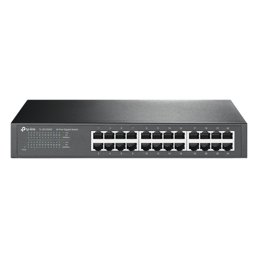 Switch Gigabit no administrable de 24 puertos 10/100/1000 Mbps para escritorio/rack