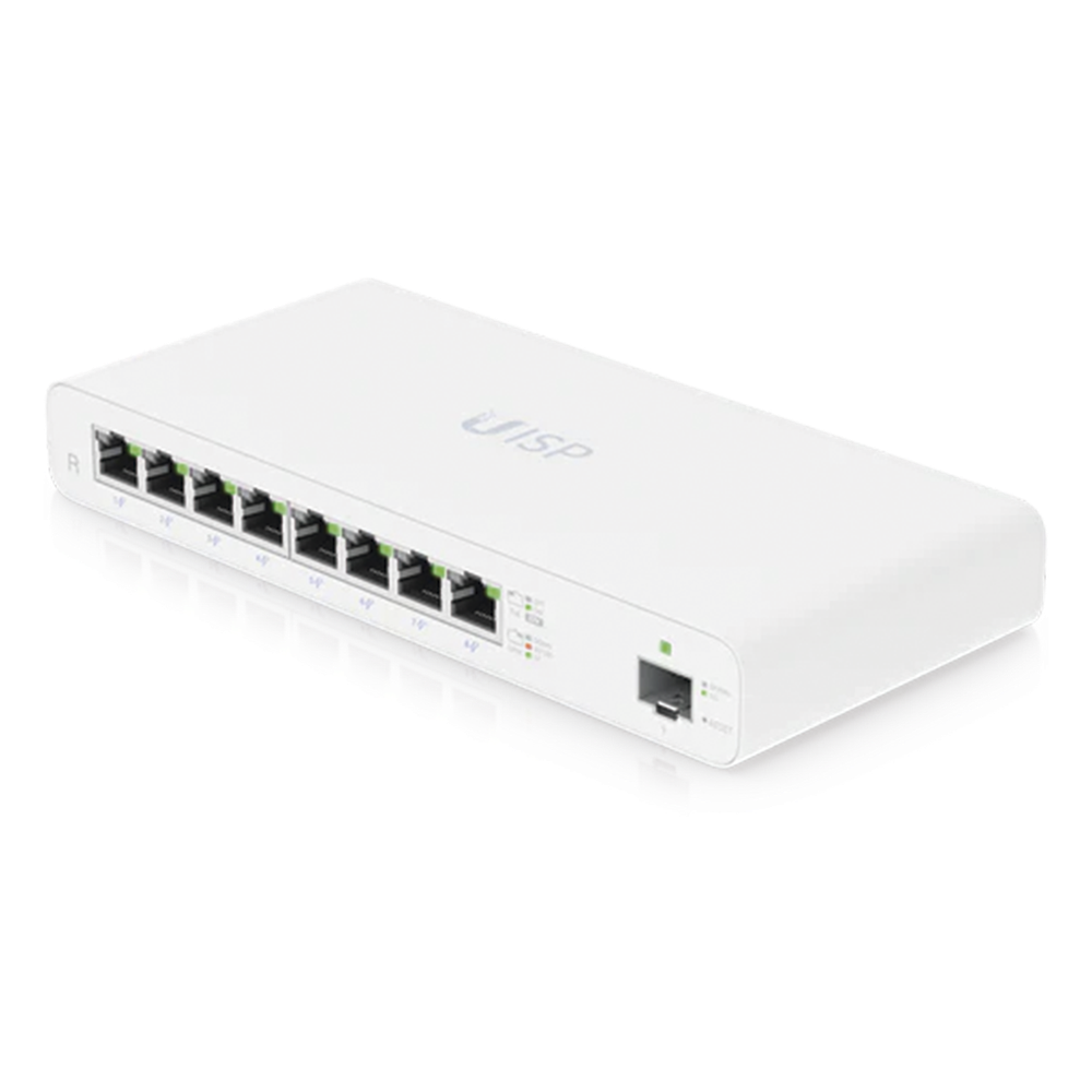 UISP Router (UISP-R) – Router Gigabit para ISP con 8 Puertos PoE Pasivo, 1 SFP, y Rendimiento NAT de hasta 1 Gbps