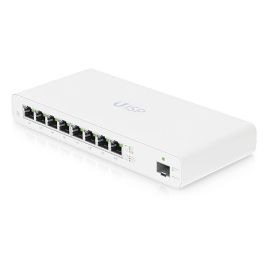 UISP Router (UISP-R) – Router Gigabit para ISP con 8 Puertos PoE Pasivo, 1 SFP, y Rendimiento NAT de hasta 1 Gbps