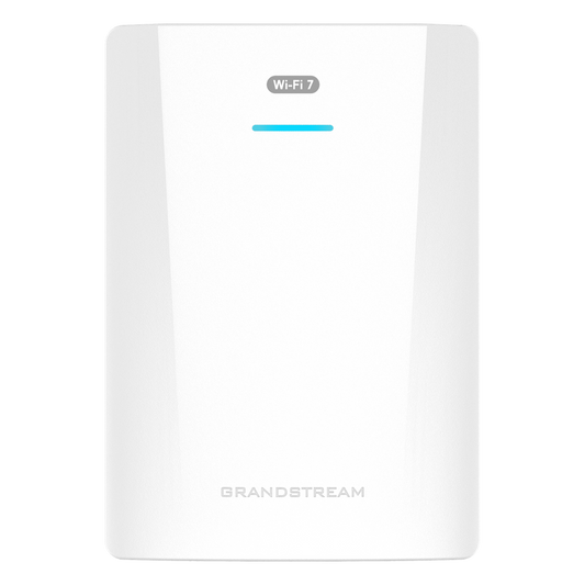 Punto de Acceso Wi-Fi 7 para Pared / GWN7670WM / MIMO 2x2:2 DL-UL OFDMA / Modulación 4096 QAM / 2.5G Ethernet PoE+ / Hasta 256 Clientes / QoS Avanzado / Cobertura 175 mts / Gestión Integrada y en la Nube