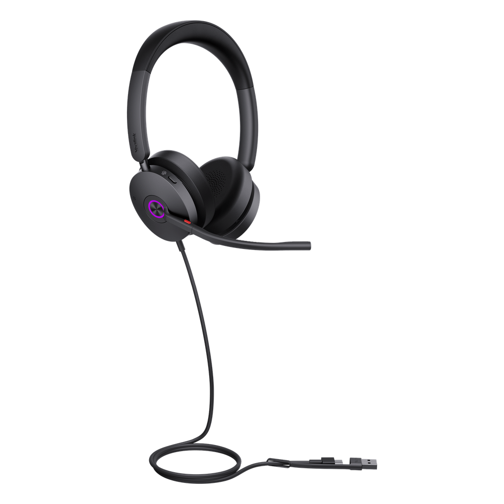 Diadema Yealink UH48 Dual Teams USB-C/A Certificada para Teams y Soporte Multiplataforma UC