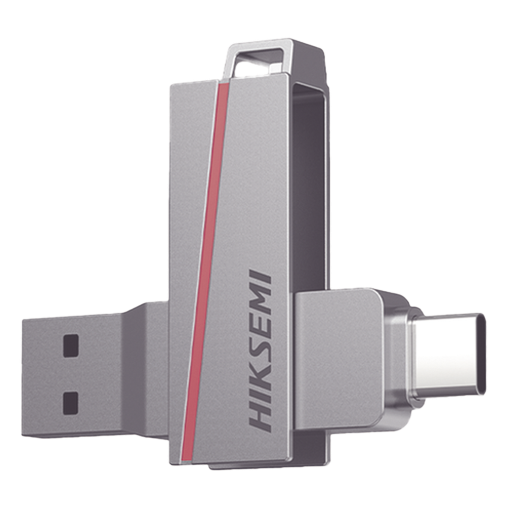 Memoria USB Dual de 128 GB / USB-C y USB-A / Transferencia de Alta Velocidad / Metálica / Compatible con Dispositivos Móviles, Windows, Mac y Linux