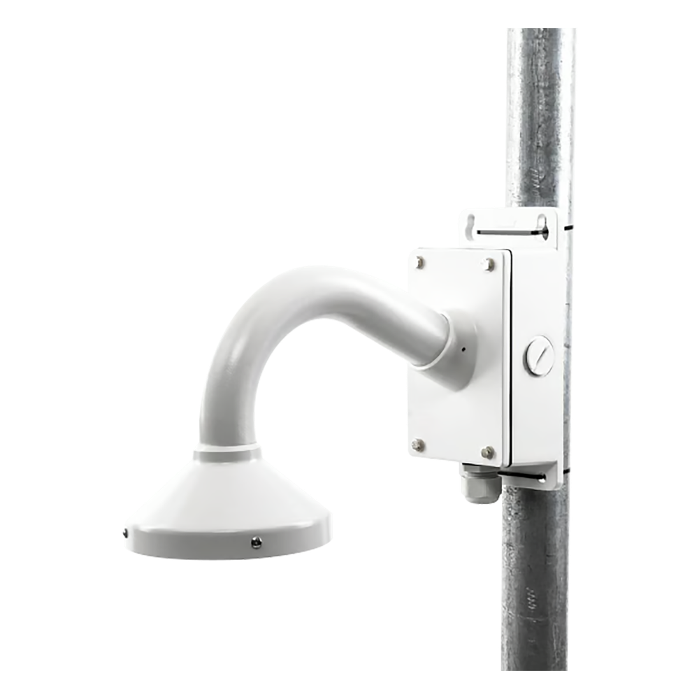 Montaje Universal de Pared con Cuello de Ganso y Caja de Conexiones / Compatible con Cámaras Domo y Bala