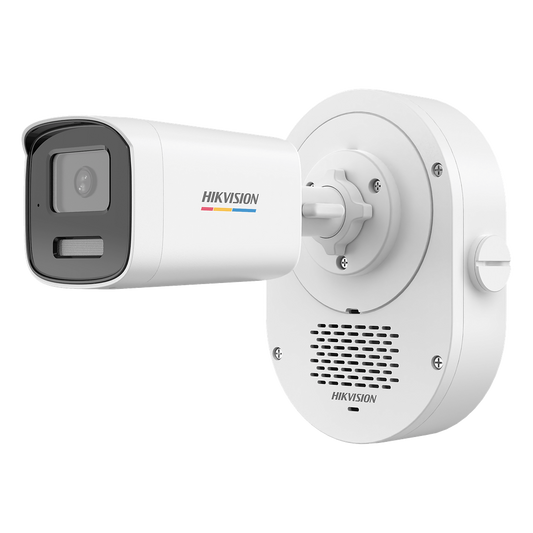 [SOUNDMAX] Cámara Bala TURBOHD 2 Megapixel (1080p) / ColorVu / Audio Bidireccional + Sirena / Luz Blanca 40 m + IR 40 m / IP67 / Luz Dual / Exterior IP67
