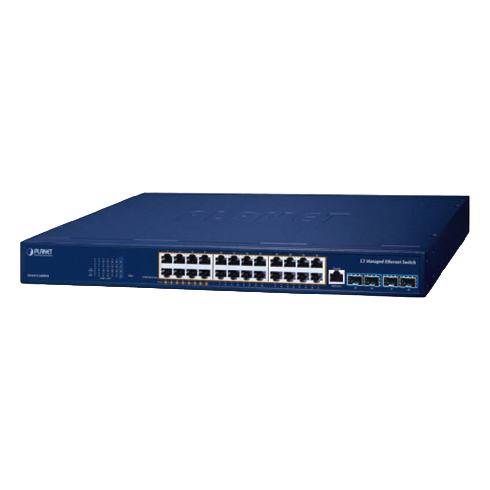 Switch PoE Administrable Capa 3, 24 Puertos Gigabit, Hasta 480 W, 8 Puertos 802.3bt, 16 Puertos 802.3at, 4 Puertos SFP 10G
