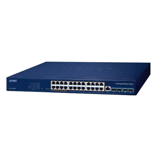 Switch PoE Administrable Capa 3, 24 Puertos Gigabit, Hasta 480 W, 8 Puertos 802.3bt, 16 Puertos 802.3at, 4 Puertos SFP 10G