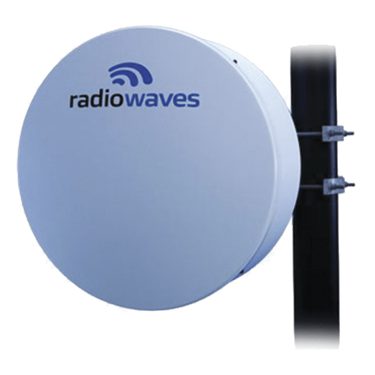Antena Direccional, Dimensiones (2 ft), 10.7-11.7 GHz, 2 Conectores N-hembra, Ganancia 34dBi, Radomo y montaje incluido