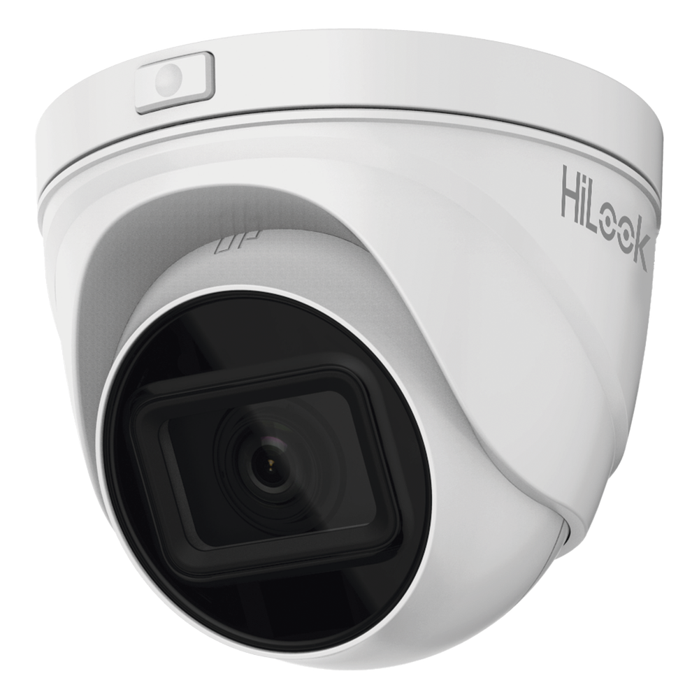 Turret IP 4 Megapixel / Lente Motorizado 2.8 - 12 mm / 30 mts IR EXIR / PoE / Exterior IP67 / WDR 120dB / Micro SD / H.265+ / Onvif