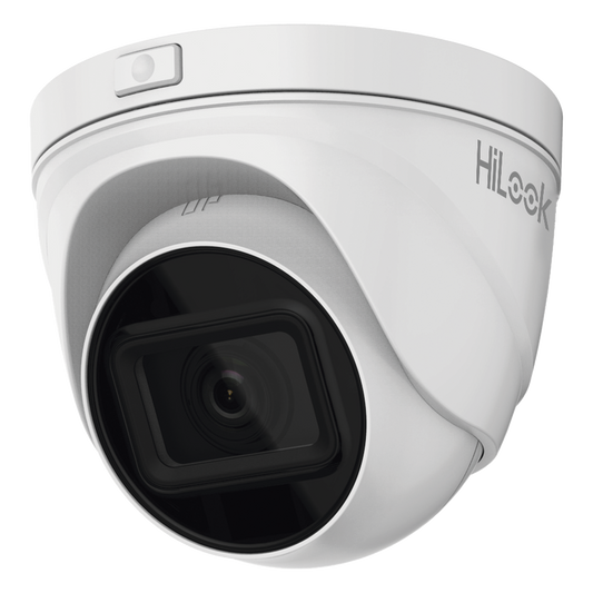 Turret IP 4 Megapixel / Lente Motorizado 2.8 - 12 mm / 30 mts IR EXIR / PoE / Exterior IP67 / WDR 120dB / Micro SD / H.265+ / Onvif
