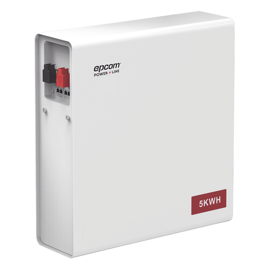 Batería de Litio Hierro Fosfato (LiFePO4)  de 5 Kwh, 51.2 Vcc, 100 Ah, Outdoor, Instalación a pared