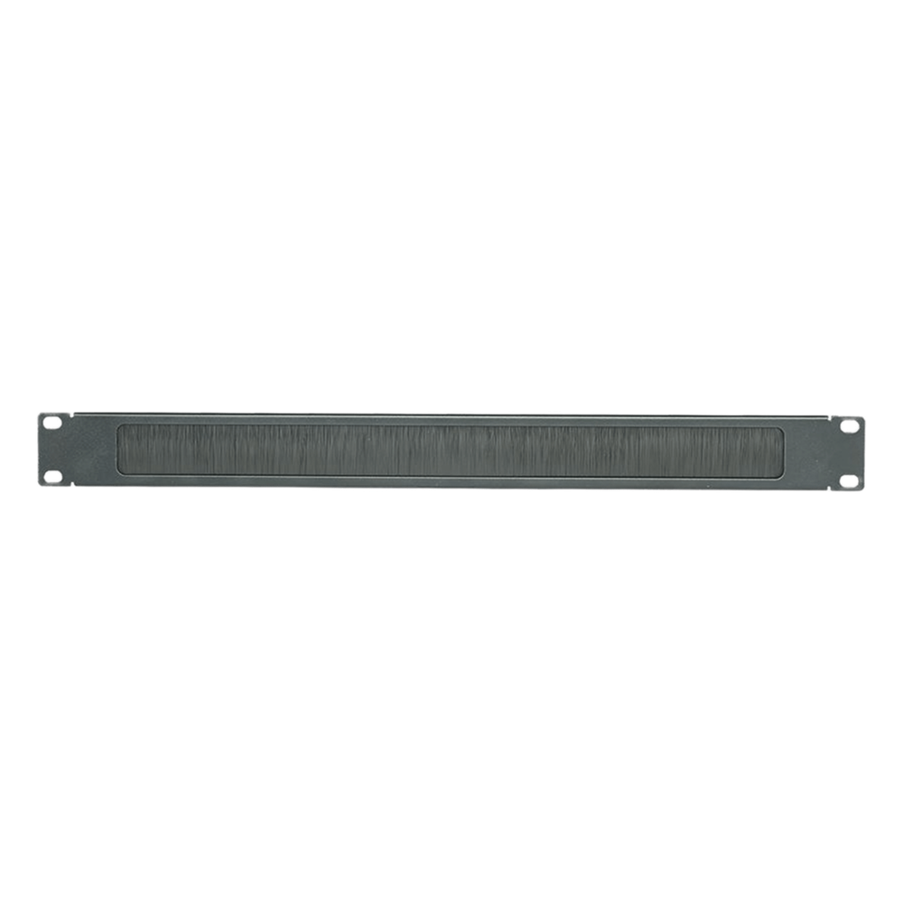 Tapa Ciega para Rack de 19in, Tipo Cepillo de Nylon, para Paso de Cables y Mejor Manejo Térmico, Color Negro, 1 UR