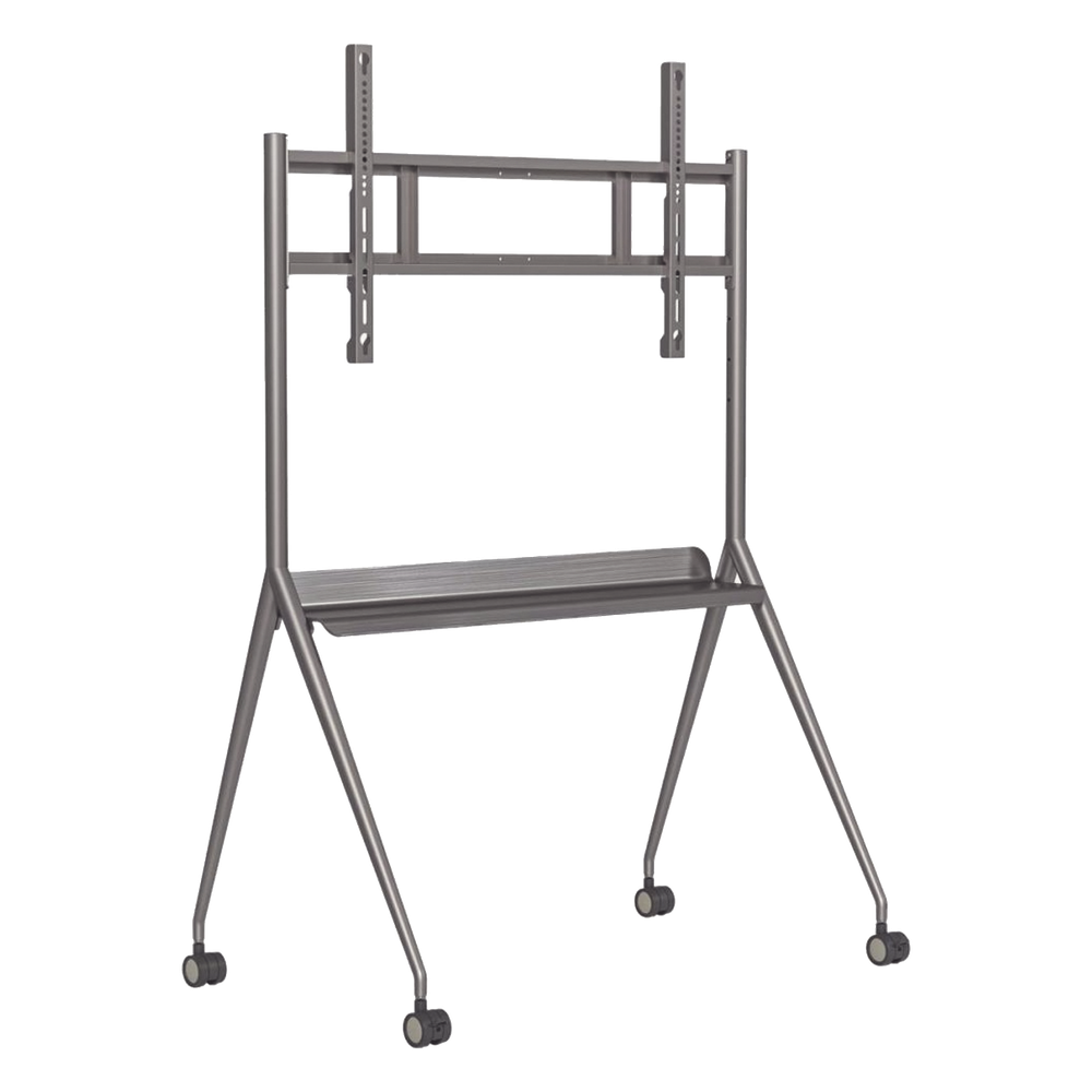 Montaje de Piso Móvil para Pantallas de 55"  hasta 75" / Compatible con VESA / Incluye Soporte para la Pantalla