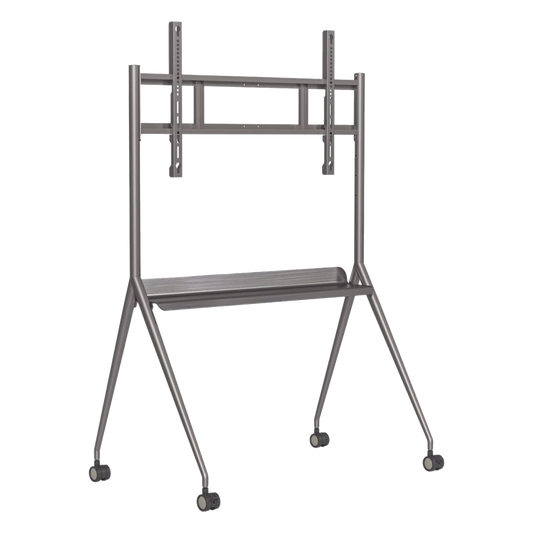 Montaje de Piso Móvil para Pantallas de 55"  hasta 75" / Compatible con VESA / Incluye Soporte para la Pantalla