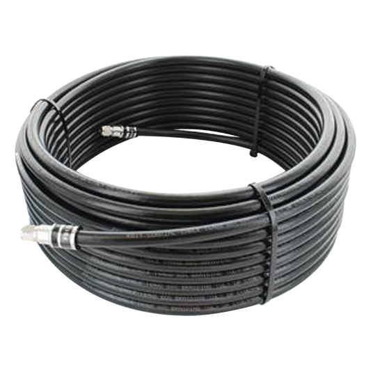 Jumper Coaxial con Cable Wilson-RG11 | Conector F Macho en los Extremos | 22.86 Metros (75 Pies) de Longitud