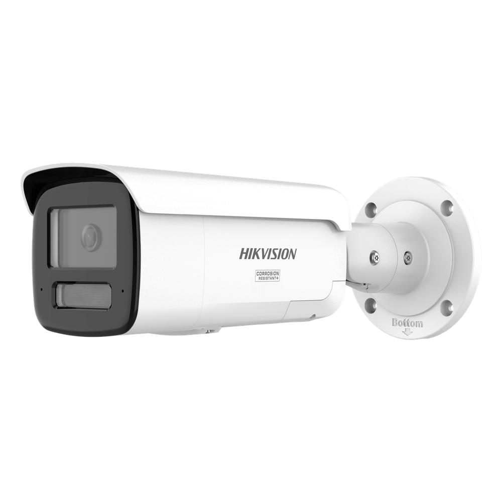 [Dual Light + ColorVu 3.0 + HikAI] Bala IP 4 Megapixel / Lente 4 mm / 60 mts IR + Luz Blanca / Exterior IP67 / Estrobo Azul y Rojo / WDR 130 dB / ACUSENSE 3.0 / Metal / NEMA 4X / ACUSEEK