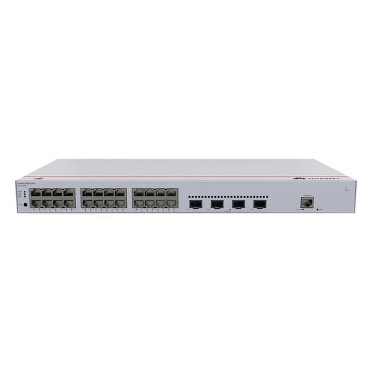 Switch de Distribución/Core Gigabit Administrable  Capa 3 / 24 puertos 10/100/1000 Mbps  / 4 Puertos 10GE SFP+ Uplink / ERPS / Rutas Estáticas / iStack / Administración Nube Gratis
