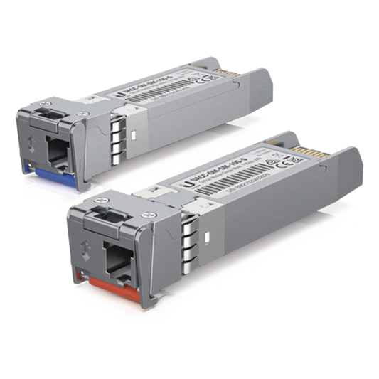 UFiber Módulo SFP+, transceptor MiniGibic MonoModo 10 Gbps, distancia 10 km, un conector LC. Incluye 2 piezas