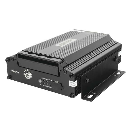 DVR Móvil / Multiplataforma / 4 Canales AHD 2 Megapixel / Almacenamiento en HDD / H.265 / Chip IA Embebido / Soporta 4G / WiFi / GPS