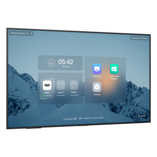Pantalla Profesional Yealink de 75" MD-75 para Salas de Juntas, con Integración a MeetingBars y Control Inteligente
