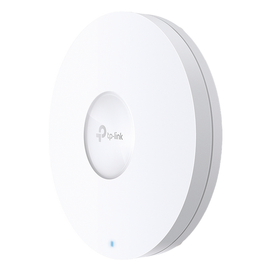 Punto de Acceso Omada / Wi-Fi 6 AX5400 MU-MIMO 4x4 /  Mesh Omada / Alta Densidad de Usuarios / Configuración por Controlador o Stand-Alone / Para Montaje en Techo/pared / Alimentación PoE+