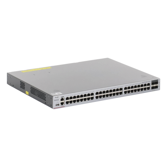 Switch Core Administrable Capa 3 con 48 puertos Gigabit + 4 SFP+ para fibra 10Gb, gestión gratuita desde la nube.