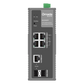 Switch Industrial Easy Managed / 6 Puertos Gigabit (4 PoE) / 120W PoE Budget / IP40 / -40°C a 75°C / 6kV Protección Rayos / Cloud Management Omada / DIN-Rail