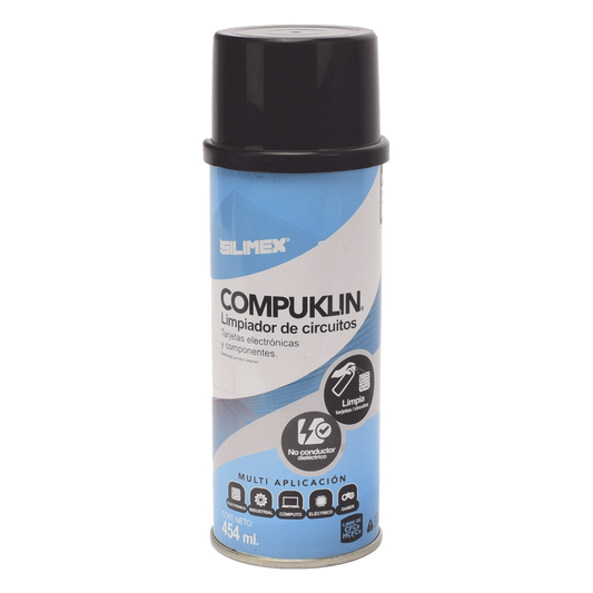 Limpiador desengrasante en aerosol dielectrico, para tarjetas electrónicas y circuitos, bote 454 ml