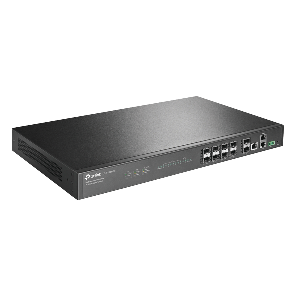 Deltra Stream - OLT de 8 Puertos GPON  / Conexión Hasta 1,024 ONUs / 1 Puerto Gigabit RJ45 Uplink / 2 Puertos SFP+ 10GbE Uplink / Fuentes Redundantes AC-AC (incluidas) /  Administración desde la Nube Sin Costo (DPMS)