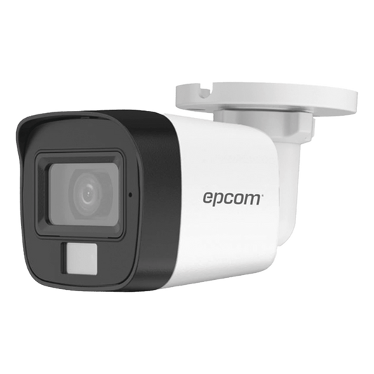 [Dual Light + ColorVu] Bala TURBOHD 2 Megapixel (1080p) / Lente 2.8 mm / 30 mts IR EXIR + 20 mts Luz Blanca / Audiobidireccional / Exterior IP67 / Metal / dWDR