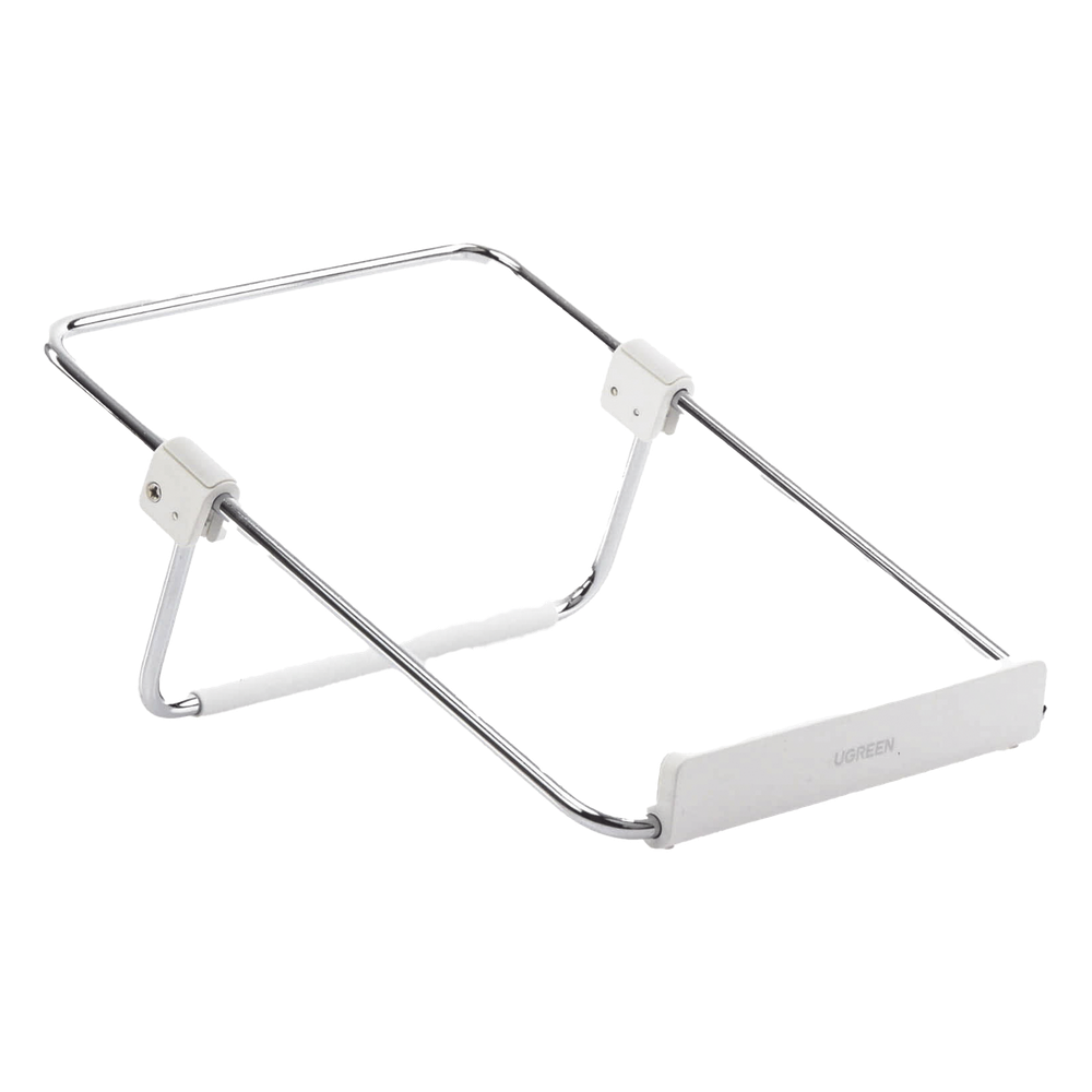 Soporte para Laptop / Plegable / Ajustable de 87 a 131 mm / Amplia compatibilidad 11''-16'' / Capacidad de carga 20 KG / Antideslizante /  Ultra Ligero / Metal / ABS / Silicona / Color Plata